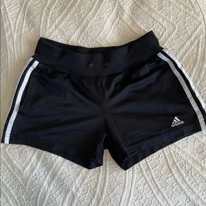 Adidias Vintage Athletic Shorts Black w/ Stripe